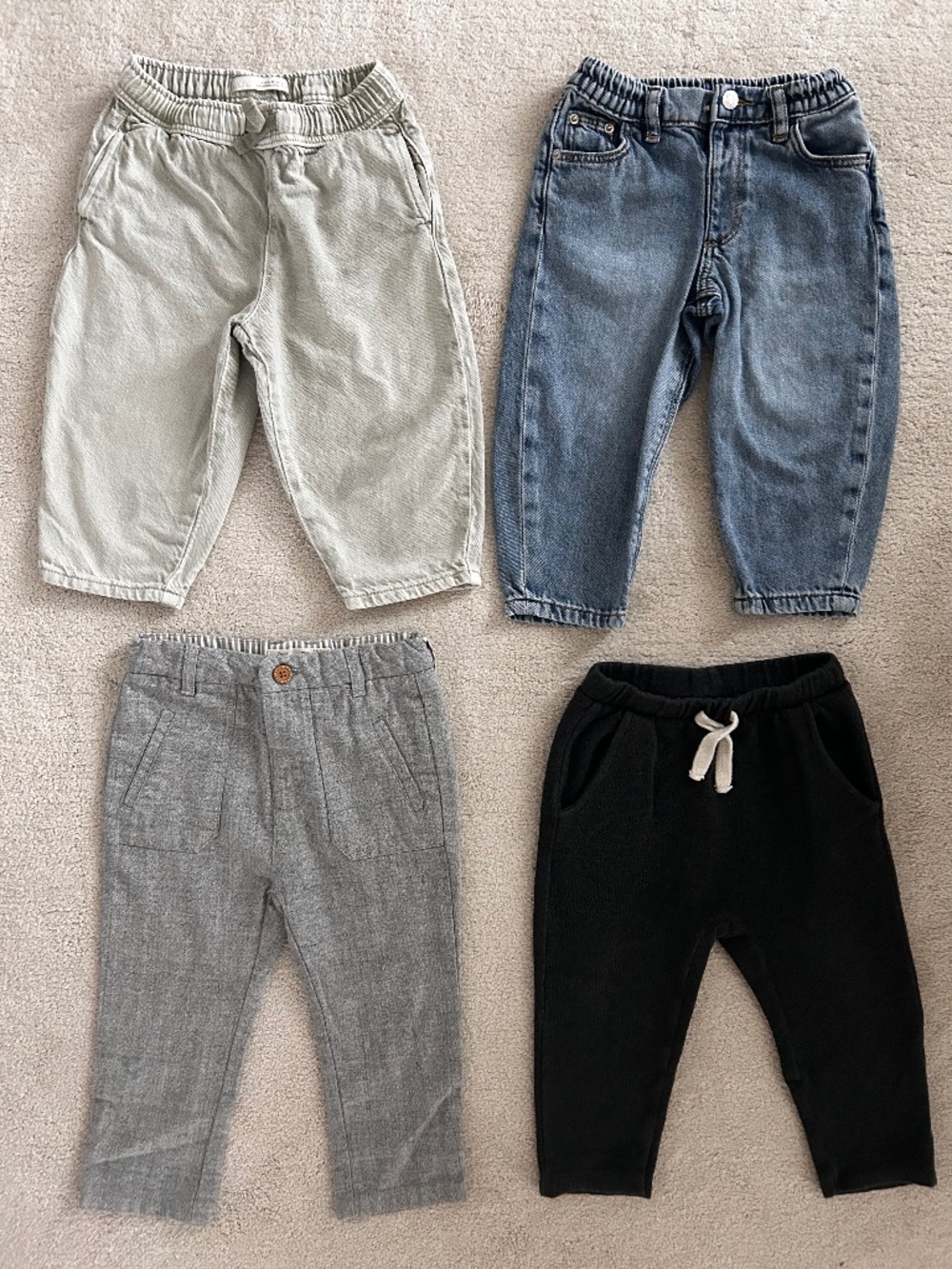 Zara Baby 18-24-2T lot of four pants